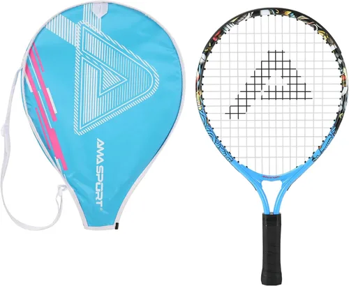 Vista 29 de AMA SPORT Raqueta de tenis para niños pequeños, kit de iniciación de raqueta de tenis de 17 a 25 pulgadas para niñas y niños con bolsa de nailon