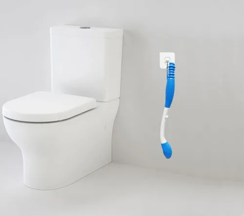 Vista 6 de Ayudas de inodoro plegables para limpiar la parte inferior - Herramienta de limpieza a tope - Asistencia de limpieza automática para el baño