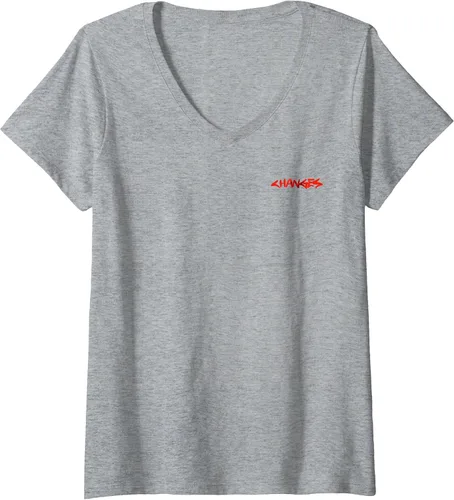 Vista 5 de Camiseta con cuello en V para mujer Justin Bieber Red Circle Changes