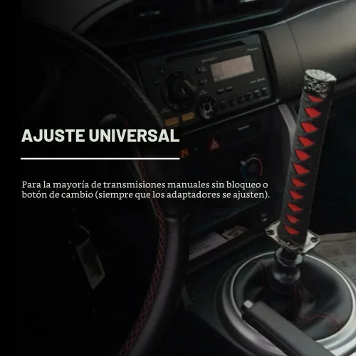 Vista 4 de RYANSTAR - Pomo universal para palanca de cambios con espada, Katana Samural, palanca de cambios compatible con automóviles manuales, la mayoría
