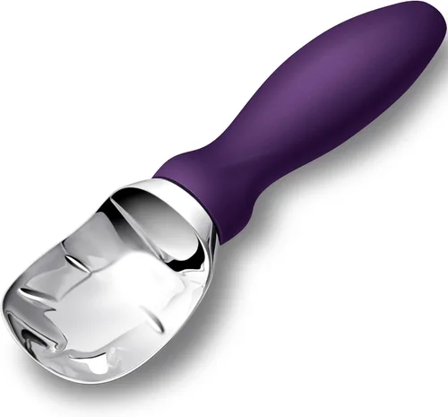 Vista 10 de Rainspire Cuchara de helado de acero inoxidable con mango cómodo, cuchara para helado resistente, pala para helado, ideal para cucharas de helado