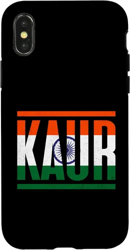 Vista 4 de Funda para iPhone 15 Kaur con apellido familiar y orgullo de la bandera de la India