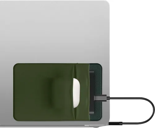 Vista 10 de kwmobile Funda elástica compatible con SanDisk Portable SSD, Samsung T7, Crucial X8, HDD, funda de elastano elástico, soporte externo para SSD