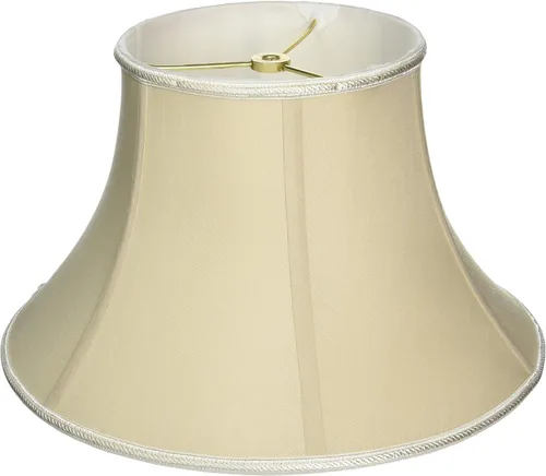 Vista 4 de Royal Designs Shallow Bell - Pantalla para lámpara (6.5 x 12 x 8.75 pulgadas), color blanco