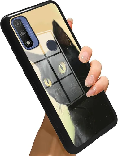 Vista 153 de Funda para Motorola Moto G Stylus 5G 2021 de vidrio templado, funda negra con diseño de mujer negra africana para mujeres y hombres, antiarañazos, a