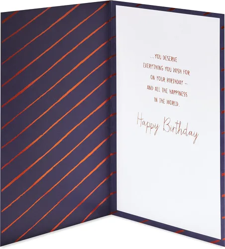 Vista 2 de American Greetings Tarjeta de cumpleaños para tío (Everything You Wish)