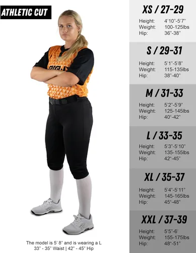 Vista 2 de RIP-IT Women's Revolution Softball Pants - Athletic Cut
