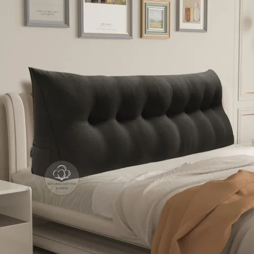 Vista 35 de WOWMAX - Almohada grande triangular con respaldo para cabecera, almohada de posicionamiento para lectura en forma de cuña, con funda extraíble
