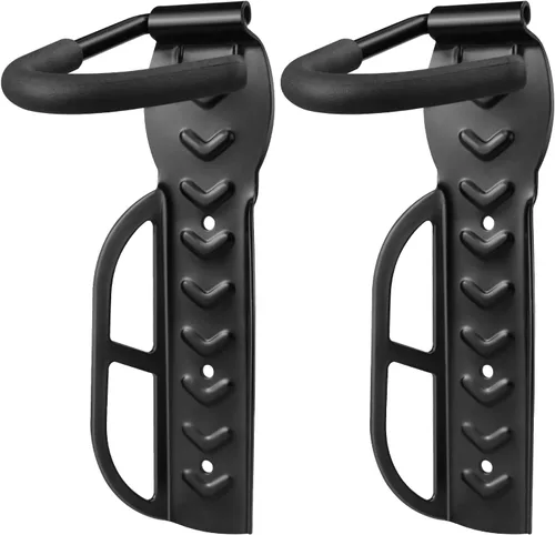 Vista 8 de DkOvn Paquete de 1/2/4 Soportes de Pared para Bicicleta de Garaje, Soporte de Pared para Bicicleta con Tornillos, Soporta hasta 66 lb