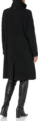 Vista 2 de DKNY Chaqueta de lana elegante con cuello alto para mujer