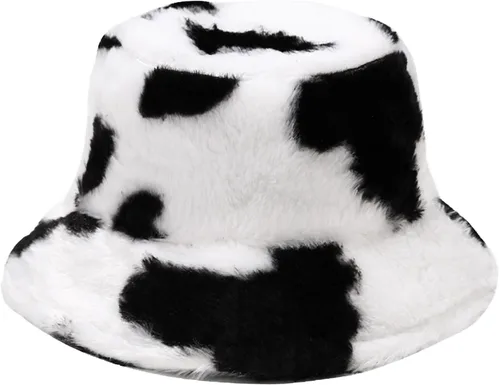 Vista 22 de Sombrero de cubo esponjoso de invierno mullido de piel peluda sombreros de pescador de piel sintética de felpa sombrero cálido para mujer
