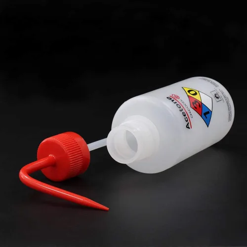 Vista 7 de 2pcs de botellas de lavado de seguridad, vol.16.9 fl oz 17oz, botella de lavado de acetona, material de LDPE, LVM004