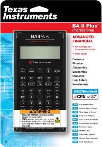 Vista 10 de Calculadora financiera profesional Texas Instruments BA II Plus