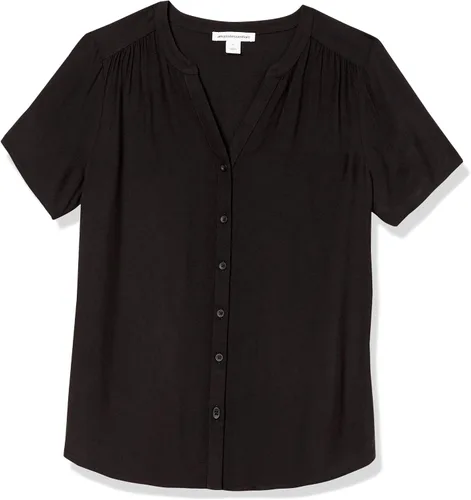 Vista 5 de Tienda Essentials - Blusa tejida de manga corta para mujer