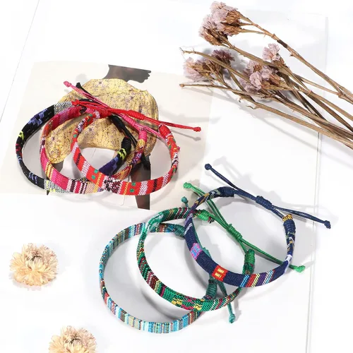 Vista 4 de Lorfancy 12 pulseras bohemias para mujeres y niñas, pulseras trenzadas, pulseras estéticas de playa, surfistas, hombres, pulseras de amistad