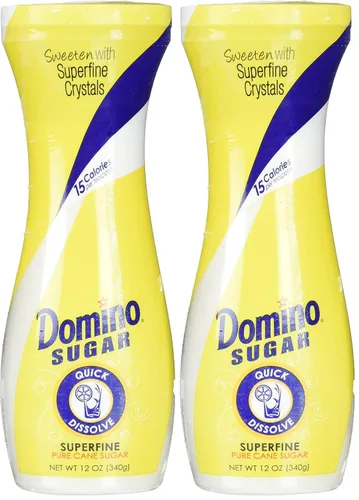 Vista 5 de Domino White Sugar Pure Cane Sugar Superfine de disolución rápida, 12 onzas con tapa abatible (paquete de 1)