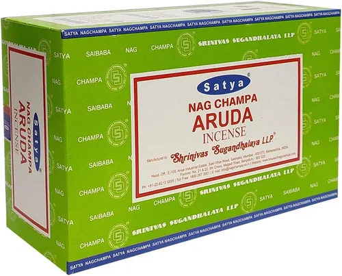 Vista 4 de Aruda - Varillas de incienso y soporte para varillas de incienso, paquete Insence Insense Satya Incense