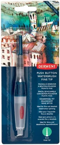 Vista 2 de Derwent Cepillo de agua con botón de punta fina