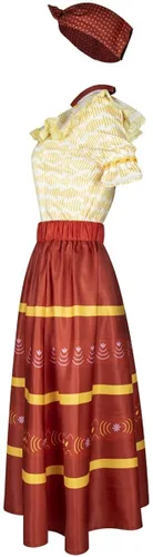 Vista 4 de Mirabel Dolores Pepa Luisa Costume Dress for Women Adult Madrigal Family Cosplay Outfit with Accessories for Halloween