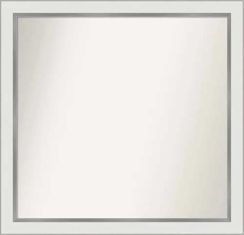 Vista 17 de Amanti Art Espejo personalizado, espejo de baño estrecho Alexandria White Wash, espejo de pared o espejo de tocador de baño sobre el fregadero