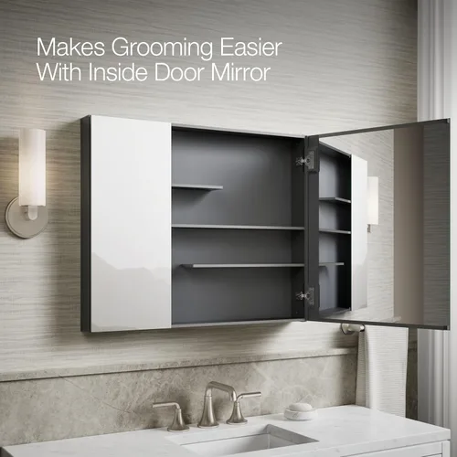 Vista 7 de Kohler Maxstow - Gabinete de medicinas, bronce anodizado oscuro