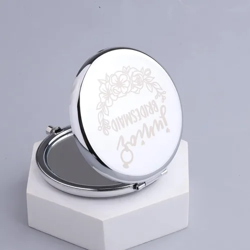 Vista 3 de POTIY Espejo de dama de honor junior, regalo de dama de honor para dama de honor junior, espejo de dama de honor, fiesta nu