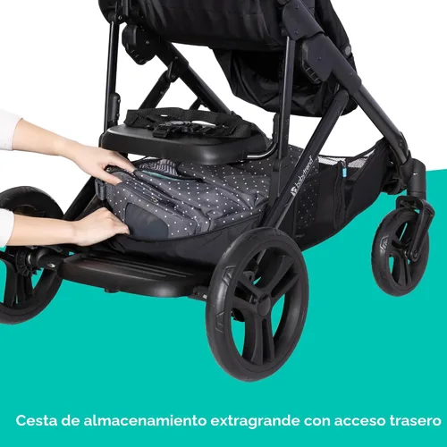 Vista 13 de Baby Trend Morph Cochecito Modular de Individual a Doble, Dash Black