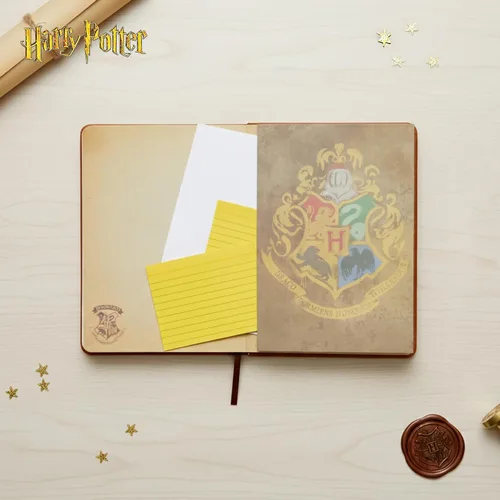 Vista 6 de Diario de piel sintética de Harry Potter con bolígrafo