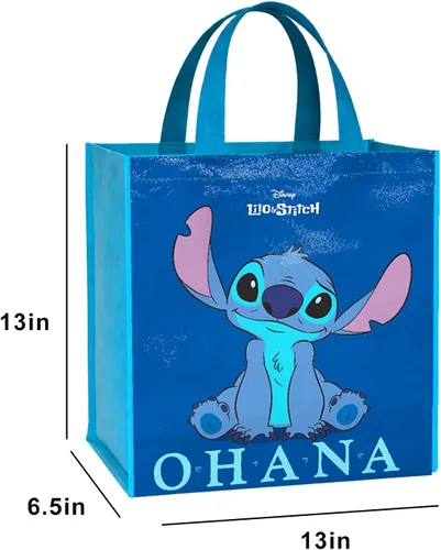 Vista 6 de Disney Stitch Tote Bag Bundle Lilo and Stitch Accesorios – Juego de 3 piezas de bolsas de comestibles de puntada, más Bolsas reutilizables