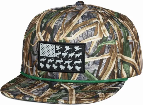 Vista 11 de EDTREK Gorra Snapback de rendimiento para exteriores con ala plana - Bordado único de animales