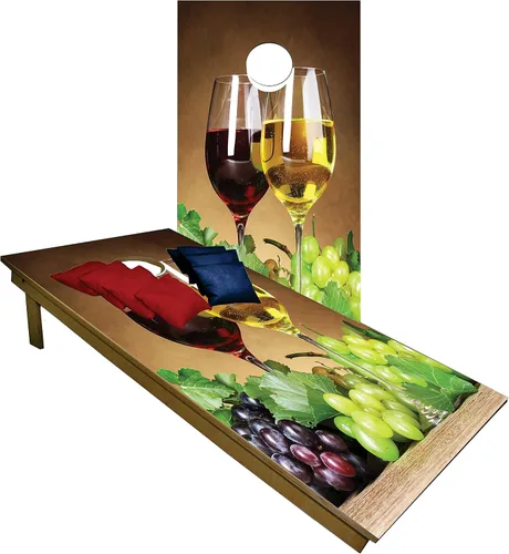 Vista 50 de CornholeGamesUSA Pro - Juego de tablas de Cornhole Fabricado en Estados Unidos Abedul báltico 3/4 Sin rebote Patas triples gruesas Dos 1
