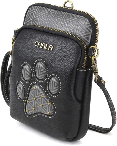Vista 3 de CHALA UNI Cellphone Xbody - Bolso cruzado de piel sintética con protección RFID para mujer con correa ajustable