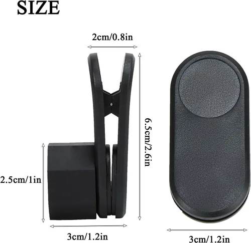 Vista 2 de Soporte de Tiza para Billar, Soporte de Tiza para Taco de Billar con Clip para Cinturón, Accesorios de Billar y Snooker, Negro