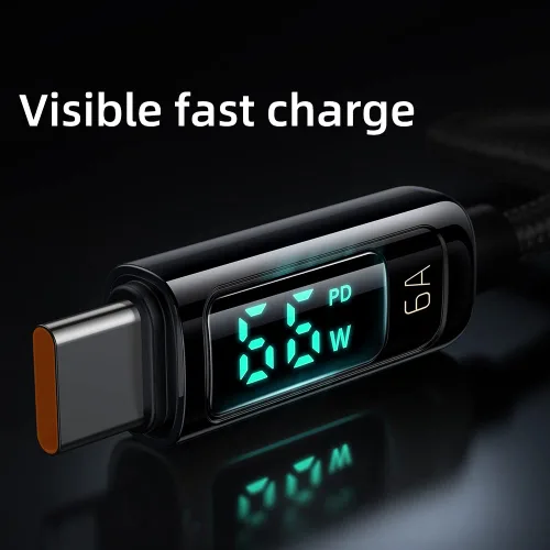 Vista 2 de mcdodo Cable USB A a USB C de 4 pies 6 A de carga rápida USB3.0 a USB-C Cable de carga para iPhone 15/15Pro/iPad Pro/MacBook Pro/Galaxy S23, carga