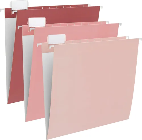 Vista 20 de Y YOMA Paquete de 6 Carpetas Colgantes con Degradado Tamaño Carta Carpetas Colgantes Decorativas Bonita Carpeta Organizadora para Gabinete