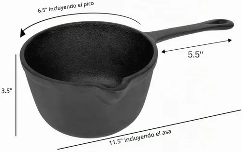 Vista 3 de Jim Beam JB0204 Olla de asado de hierro fundido presazonada, construcción resistente para parrilla y horno, grande, negra