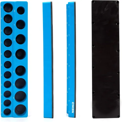 Vista 5 de NEIKO 03975A - Soporte magnético para llaves de tubo, unidad de 1/2 pulgadas, bandeja para llaves de tubo de 25/64 a 1.06 pulgadas SAE, organizador