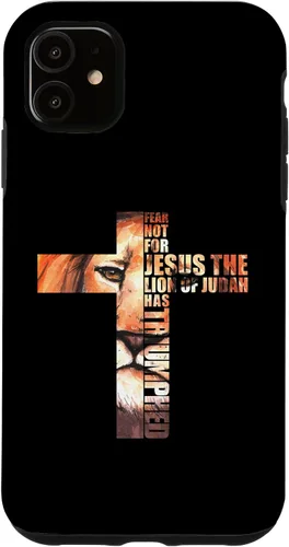 Vista 5 de iPhone 15 León Judá Jesús Cruz Cristo versos de la Biblia Fe Iglesia Caso