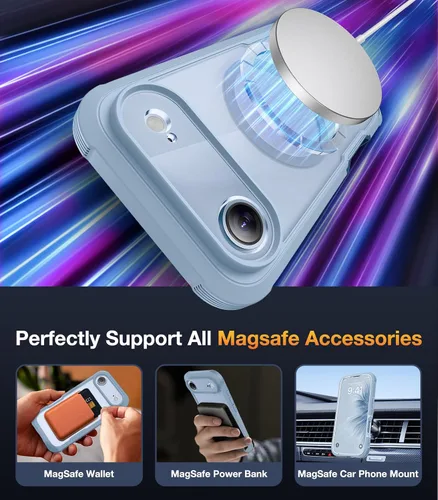 Vista 1104 de DIACLARA - Funda transparente compatible con iPhone XR 6.1 pulgadas 2018
