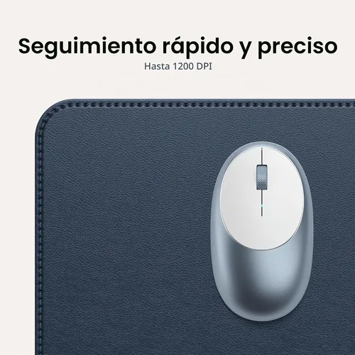 Vista 3 de Satechi M1 - Mouse inalámbrico Bluetooth, recargable USB-C, compacto y portátil, para MacBook Air/Pro M5/M4, iPad Air/Pro M5/M4/M3, iPad mini, Mac