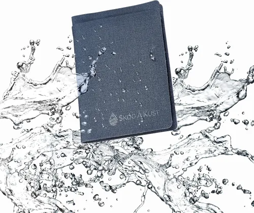 Vista 2 de Plånbok Cartera impermeable flotante, Azul Midnight), PLANBOK-BIFOLD-MIDNIGHT-BLUE