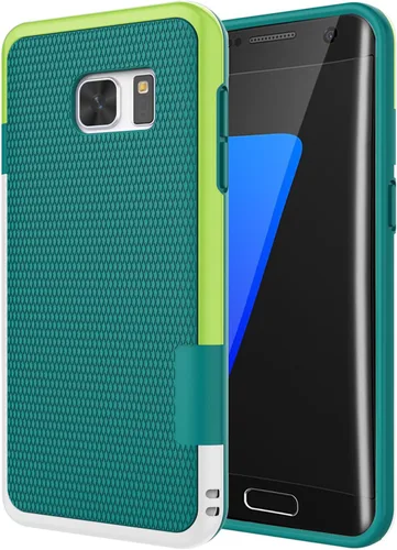 Vista 15 de Jeylly Funda para Galaxy S7, [3 colores] Slim Hybrid Impact Rugged Soft TPU Negro