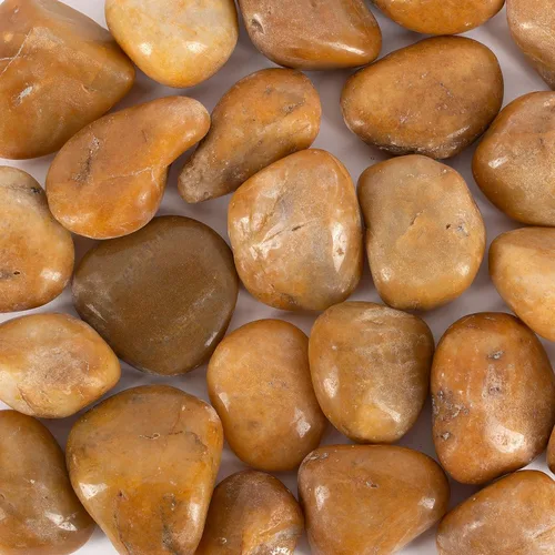 Vista 8 de 5 libras aprox. 130 piedras de río para plantas, piedras pulidas decorativas naturales para macetas, rocas suculentas, grava de acuario