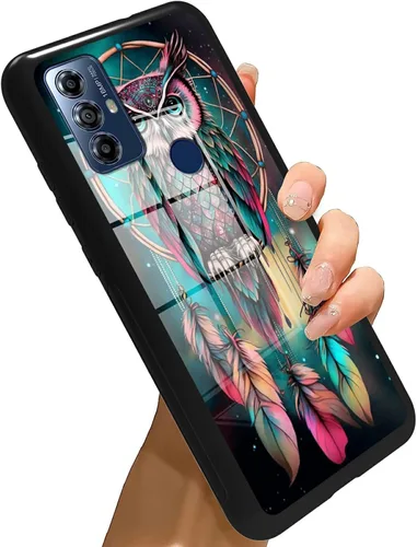 Vista 48 de Funda para Motorola Moto G Stylus 5G 2021 de vidrio templado, funda negra con diseño de mujer negra africana para mujeres y hombres, antiarañazos, a