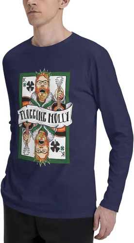Vista 6 de SKYJUNOJN Camiseta de algodón de manga larga para hombre, sudadera popular de manga larga para viajes al aire libre