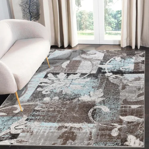 Vista 11 de SUPERIOR alfombra de área con diseño a lunares, multicolor