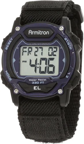 Vista 9 de Armitron Reloj deportivo unisex con cronógrafo digital con correa de nailon, 45-7004
