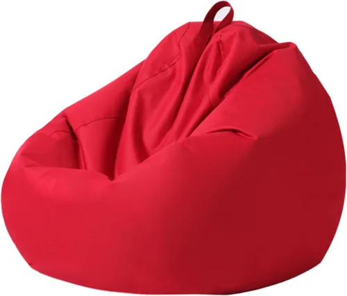 Vista 12 de Morbuy Puf para niños y adultos (sin relleno), funda suave y perezosa para sofá cama, lavable, almacenamiento de gran tamaño para interiores y Marrón