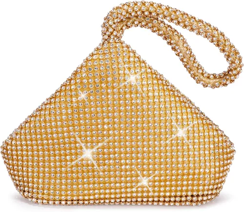Vista 10 de JIAN YA NA Fashion Women Bridesmaid Lady Girl Bride Evening Clutch Bag for Prom Cocktail Party Wedding Engagement