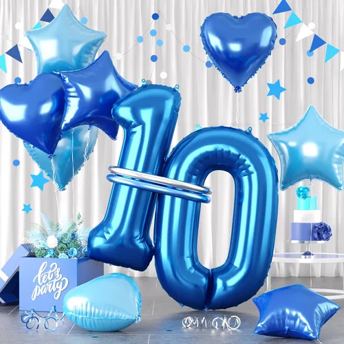 Vista 52 de Globos dorados de color champán con el número 11, globos de oro claro, globo de aluminio dorado con forma de corazón con estrella y globo largo